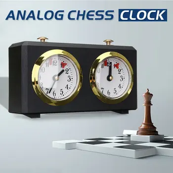 Internaționale Mecanic Analog Ceas de Șah Retro am-DU-te Timer Joc Concurs Conta în Sus în Jos Exacte Cadou Profesionale Portabile