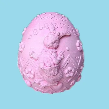 3D Easter Egg Săpun Mucegai Mucegai Silicon Săpun Mucegai Matrite lumanari Handmade Ciocolata Tort de Decorare Instrumente Matrite PRZY 001