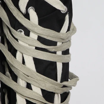 CHICEVER Streetwear Mozaic Bandaj Lovit de Culoare Pantaloni Pentru Femei de Înaltă Talie Cordon de Moda Toamna Valul de sex Feminin Pantaloni 2020