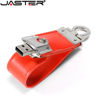 JASTER USB 2.0 de moda din piele USB flash disk blana brelocuri pendrive 16GB 32GB comerciale stick de memorie 4GB 64GB cadou creativ