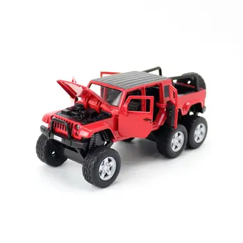 1:32 Scară Turnat Sub Presiune, Metal Model De Jucărie Jeep Wrangler Off Road Camion Monstru De Sunet Și Lumină, Mașină De Învățământ Colecție Cadou Pentru Copil