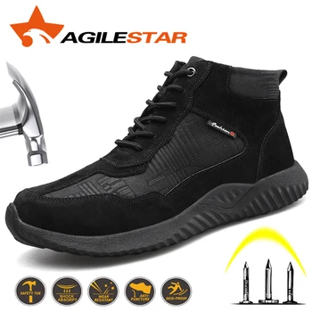 De Lucru Industrial, Cizme De Siguranță Pantofi Steel Toe Indestructibil Pantofi Bărbați Respirabil În Aer Liber Anti Zdrobitor Puncție Dovada De Securitate