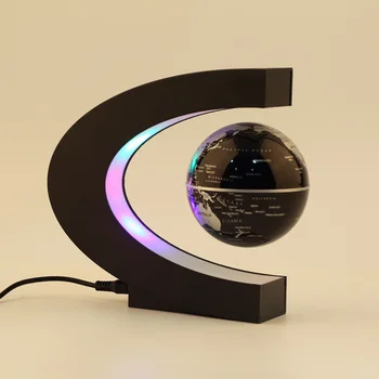 C forma LED Hartă a Lumii Plutitoare Glob Magnetic Levitation Lumina Antigravity magie/roman de lumină Xmas Cadou de Ziua Decor Acasă E5M1