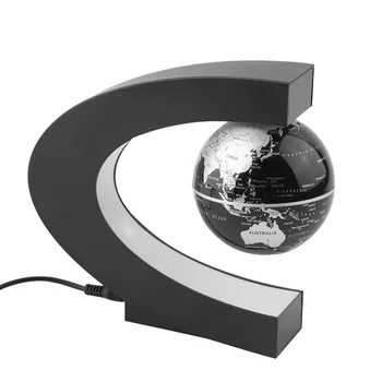 C forma LED Hartă a Lumii Plutitoare Glob Magnetic Levitation Lumina Antigravity magie/roman de lumină Xmas Cadou de Ziua Decor Acasă E5M1