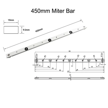 Din Aliaj de aluminiu T-slot Slide Urmări Mitra Calibrul Tijă de a Urmări Jig Dispozitiv de prelucrare a Lemnului Mitra Bar Slider Masă SawT-track Slot Mitra