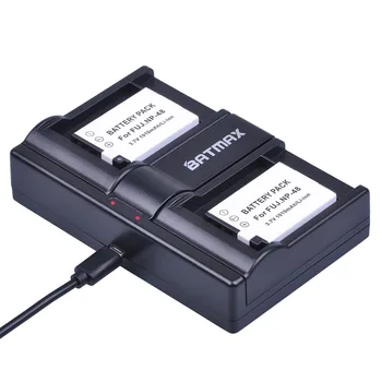 NP-48 NP 48 NP48 Dual USB Încărcător de Baterie pentru Fujifilm XQ1 XQ2 Camere