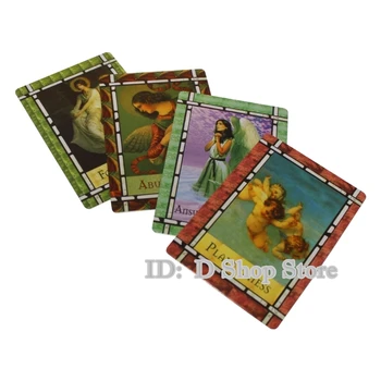 Vindecarea Cu Îngeri de carti oracol, Tarot limba engleză Citit Soarta tabla de joc carte de joc D Shop Magazin 44pcs(101*70mm)