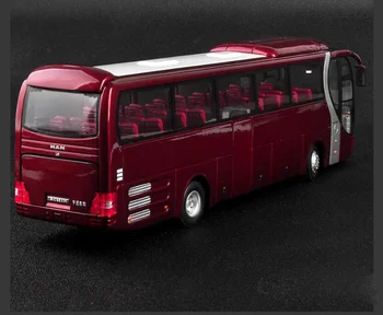 1/42 Pentru MAN Lion ' s Star YuTong Bus ZK6120R41 turnat sub presiune, Metal Model de Masina Jucării Fată Băiat Cadou de Colecție Roșu Metal,Plastic,Cauciuc