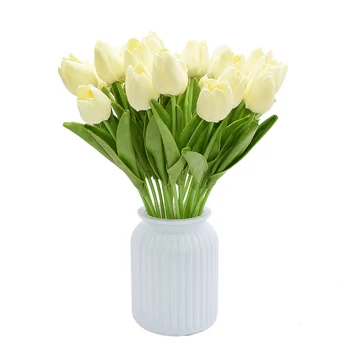 20buc spuma PU Tulip Fals Buchet de Flori pentru Decor Nunta DIY Acasă Flori Artificiale Decor simulare Lalea