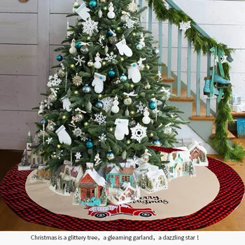 Pomul de crăciun Fusta Moș Crăciun Rotund Covor Decoratiuni de Craciun pentru Casa Podea Mat Anul Nou 2020 Xmas Copac Fuste