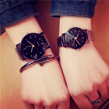 Designer lingge suprafață de moda ceasuri femei bărbați cuarț ceas simplu alb-negru din oțel inoxidabil ceas iubitor de ceasuri de mana