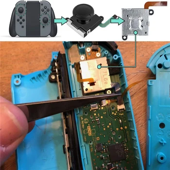 12 În 1 Înlocuire 3D Joystick-ul Analogic Degetul mare Stick Pentru Nintendo Comutator Pro Con Controller Modul Senzor Pentru Nintendo Comutator Lite