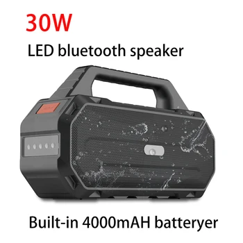 LED Difuzor Bluetooth Portabil Difuzor Wireless Sistem de Sunet 30W Muzica Stereo Surround SoundBar pentru PC TV de Boxe de Calculator
