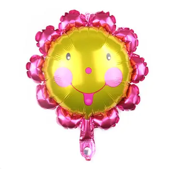 En-gros de Mini soare zâmbet Baloane Folie Aniversare de Nunta Celebration Decor Baloane desene animate Eveniment Consumabile Partid