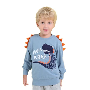 Copii Hanorace Sweatershirts Primavara Toamna Desene animate pentru Copii Dinozaur Pulover Baieti Maneca Lunga, Haine pentru Copii T-shirt Haine
