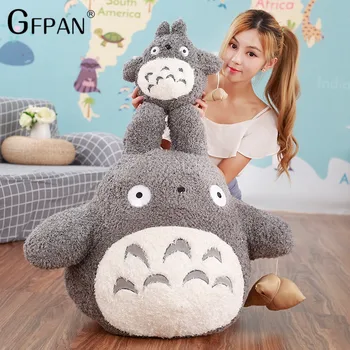 20-70cm Dimensiuni Mari Amuzant Totoro Jucării de Pluș de Desene animate Celebre Totoro Moale de Pluș Umplute de Animale Perna Papusa Cadou Creativ Pentru Copii