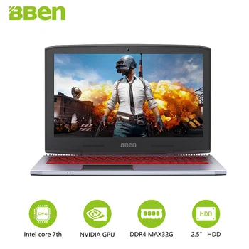 BBEN G16 Laptopuri de Gaming Intel Core i7 7700HQ Nvidia GTX1060 Tablete PC 15.6