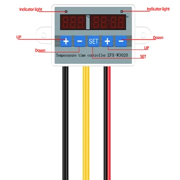 ZFX-W3020 Temperatura Timp Operator Control Termostat Controler Termostat Timer Modul de Control de 12V/24V/220V 21%off