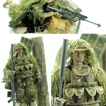 1/6 Scară Armata Uniformă Militară Set Flexibil de 12 țoli Deșert/Jungle papusa ABS Wargame Soldat Lunetist figurine Anime Model