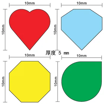 40Pcs 10mm culoare Roșie în Formă de Inimă Albastră, în Formă de Diamant Verde Picătură de Amanet din Lemn Figurina Piese de Joc Pentru Token Joc de Bord Prejudiciu Marca