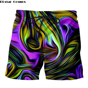 Haine pentru barbati Vara plaja port de Imprimare 3D Casual pantaloni Scurți ochii trippy mystic Gotic Hawaii Mens Pantaloni scurti lumina de neon stil Indian