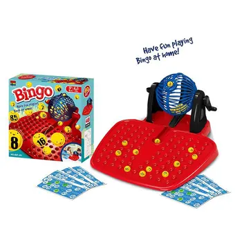 Bingo Pahar De Loterie Loto Mașină Cu 90 De Bile Numerotate De 48 De Carti De Joc De Familie Perfectă Cadouri Pentru Copii Joc Amuzant Jucarii