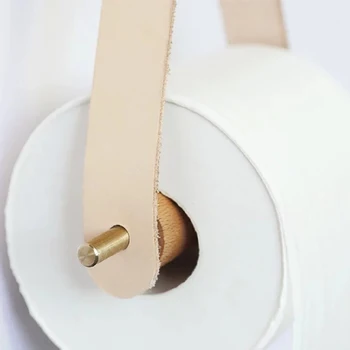 Titularul de Hârtie igienică din Lemn WC Nordic Rola de Hartie Titularul de Foraj de Montare Toaletă Durabil Rola de Hartie Titularul Pumn de Toaletă Nordice