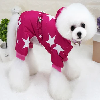 Iarna se Ingroase Câine de Companie Haina Sacou Cald Bumbac Haine de Câine pentru Câini de talie Mică Chihuahua Salopete Catelus Îmbrăcăminte Tinuta Animale de companie Produse