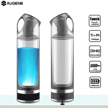 AUGIENB Portabil 500ml de Hidrogen Bogat Sticla de Apa lonizer Alcalin, Generator de Sănătos Cana USB Reîncărcabilă Anti-Îmbătrânire Cadouri