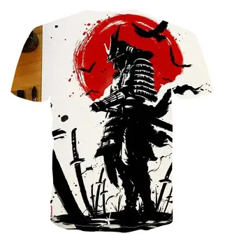 Moda populare 3D t-shirt pentru bărbați desene animate Samurai strada stil maneca scurta top casual s-6xl în 2020