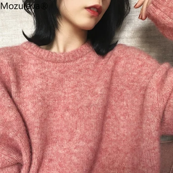 Cașmir pulover tricot pulover femei haine de iarna coreean plus dimensiunea pulover supradimensionat Batwing Maneca Solid de moda Casual 2020