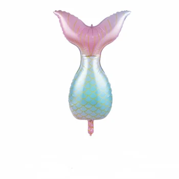 Sirena de Aluminiu baloane Nunta Decor Petrecere de Ziua consumabile Gradient Numărul de balon copil de dus Fete domnisoare de onoare cadou