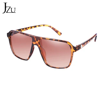 JZU Brand retro Steampunk cadru Pătrat de sex masculin ochelari de Soare Barbati Negru supradimensionat mare moda ochelari de soare pentru Femei ochelari de soare