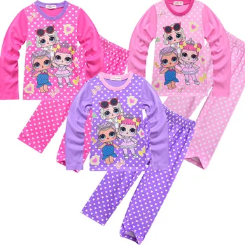 Lol Surpriză Păpuși Fuste Fete T-shirt 2 buc Set Copii Haine de Copil Baby Girl Rochii Fusta Haine Copil Rochie de Printesa
