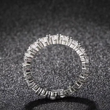 Pierde Bani Vanzare! YINHED Real Argint 925 Inele pentru Femei-Un Singur Rând Complet CZ Diamant de Nunta Inel de Logodna ZR628