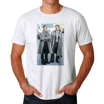Biroul Michael Dwight Schrute Grafic pentru Bărbați T-Shirt Alb, Adult Vara Streewear Dimensiune:S-3Xl
