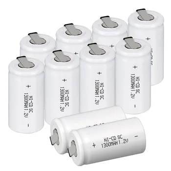 Alba SC 1300mAh ni-cd 1.2 v baterii reîncărcabile baterii 4.25 cm*2.2 cm 1.2 v baterie pentru instrument de putere