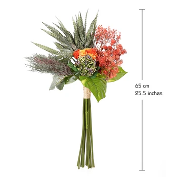Erxiaobao Fals Mătase Buchet de Flori, Plante Artificiale, Flori de Nunta Buchet Floral Decor cu flori de Interior Decor Acasă