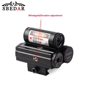 SBEDAR Tactice Rosu/Verde Laser+LED Lanterna Combo pentru Vanatoare, Airsoft Pistol 20mm Picatinny Feroviar de Montare