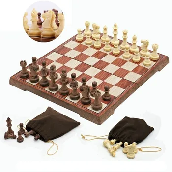 4 Dimensiuni Tabla Magnetica Turneu de Călătorie Portabil Set de Șah Șah Nou Pliat Consiliul Internațional Magnetic Set de Șah joc Cadou