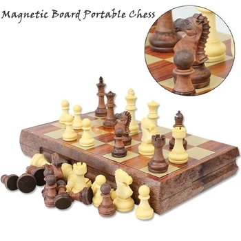 4 Dimensiuni Tabla Magnetica Turneu de Călătorie Portabil Set de Șah Șah Nou Pliat Consiliul Internațional Magnetic Set de Șah joc Cadou