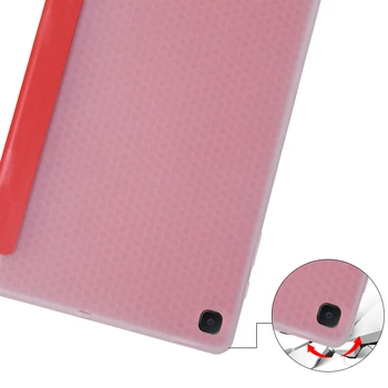 Moale Caz rezistent la Socuri Pentru Samsung Galaxy Tab S6 Lite 10.4 SM-P610 SM-P615 P610 P615 Smart Auto Dormi Trezește-Capacul din Spate Tabletă