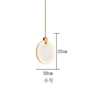 Led minge de sticlă led cristal nordic lampa luciu suspensie hanglamp acasă de iluminat camera de zi lumini de luat masa rooom living