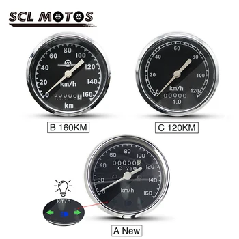 SCL MOTOS Nou 120/160 Km/km Ural CJ K 750 Motocicleta Vitezometru cu Faruri de Viraj Lumina Pentru Bmw R1 R12 R50 R71 M72 Moto Piese