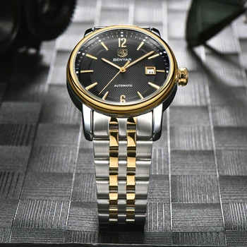 BENYAR Relogio Masculino Top Brand de Lux pentru Bărbați Ceasuri de Moda Plin de oțel de Moda Casual, Impermeabil Ceas Automatic Barbati Ceas