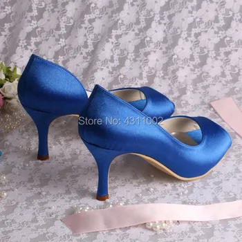 (21 Culori) Nunta Albastru Pantofi Femei cu Peep Toe, Toc Stiletto Doamnelor Rochie de Pompe de Dropshipping
