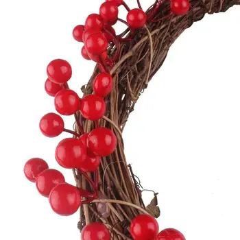 30cm 35cm Jungle Party Berry Decor Cununa de Fructe Roșii Ghirlanda de Perete Ușa Pandantiv Ornament de Crăciun Decoratiuni de Nunta