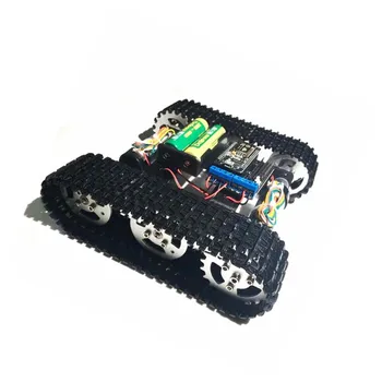 Metal pe Șenile de Tanc Șasiu Auto cu Nodemcu Kit RC WiFi Wireless Controller Kit RC Urmărite Șasiu Auto Robot DIY Jucărie Kit