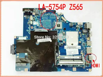 LA-5754P pentru Lenovo G565 Z565 Notebook G565 Z565 laptop placa de baza Cu interfata HDMI NAWE6 LA-5754P DDR3 testat