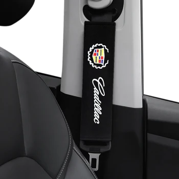 4buc Centura de Scaun Auto Tampoane Umăr Acoperă pernă pentru gât Umăr gât de Protecție pentru Logo-ul Cadillac CTS BLS Auto Accesorii de Interior